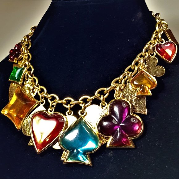 Vintage Massive Goossens for YSL Charm Necklace - Picture 10 of 15